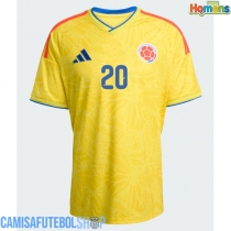 Camisa de time de futebol Colômbia Juan Fernando Quintero #20 Replicas 1º Equipamento Mundo 2026 Manga Curta